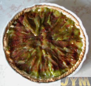 Tarte  la brandade et aux poivrons